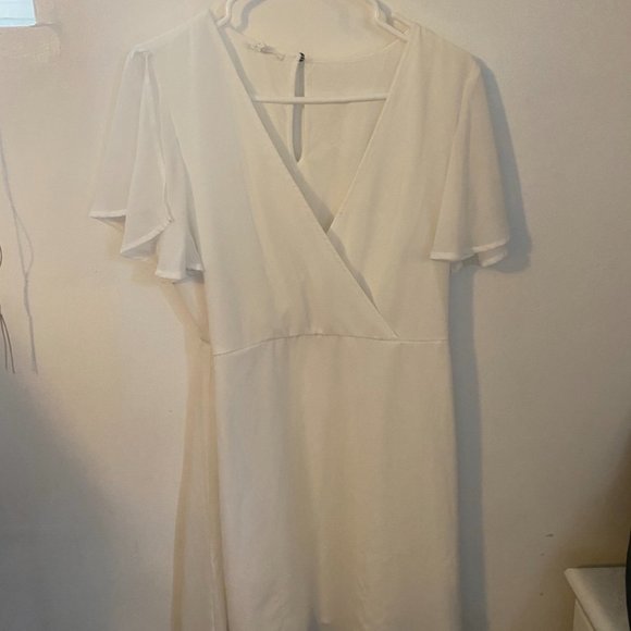 white formal mini dress - Picture 2 of 3